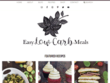 Tablet Screenshot of easylowcarbmeals.com